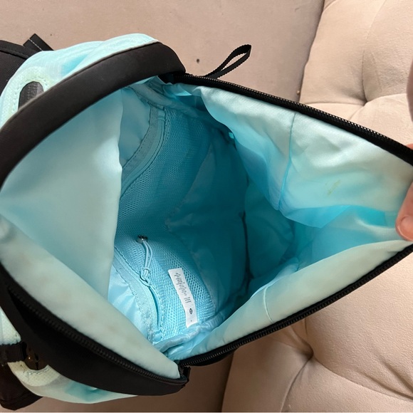 Lululemon Athletica Aqua and Black Run All Day Backpack - Picture 7 of 11